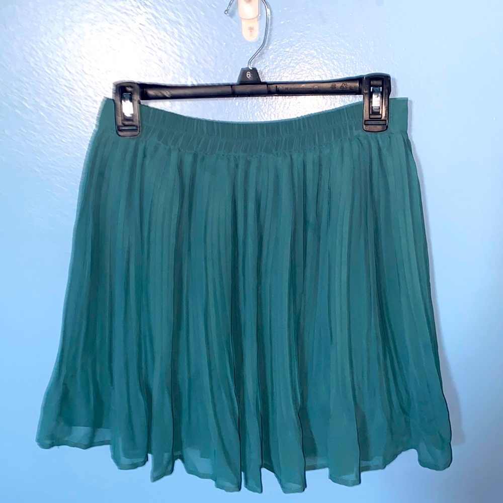 Teal Flowy Skirt